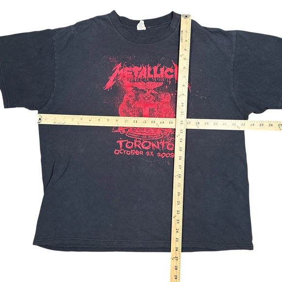 Vintage Y2K Metallica Tour Toronto October 2009 Show Your Scars T Shirt Mens XL - Picture 11 of 11
